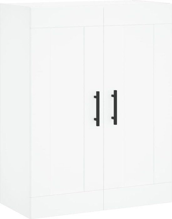 vidaXL Wandkast 69,5x34x90 cm bewerkt hout wit