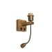 QAZQA Brescia Combi Wandlamp - Brons - Met Leeslamp