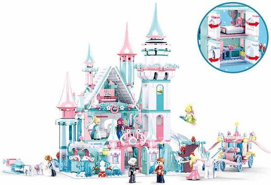 Sluban M38-B0789 IJs Kasteel Bouwset - 1324 Onderdelen