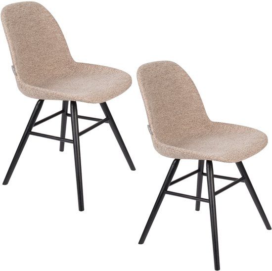 Zuiver Albert Kuip Soft Eetkamerstoelen Beige - Set van 2
