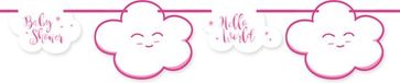 Folat Vlaggenlijn Wolk Roze 6 meter