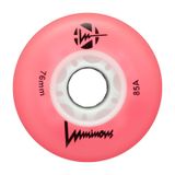 Luminous - 76mm LED 4-pack - Roues de skateboard - Rose