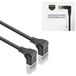 ACT CAT6A netwerkkabel 90° gebogen, U/FTP LSZH LAN-kabel, dun, 3,6 mm, flexibele ethernetkabel met RJ45-stekker, voor gebruik in datacenters, 0,5 meter, naar beneden DA5900