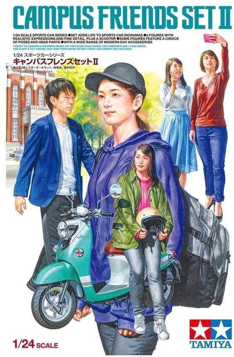 Tamiya 1:24 Campus Friends Set II Plastic kit - 24356