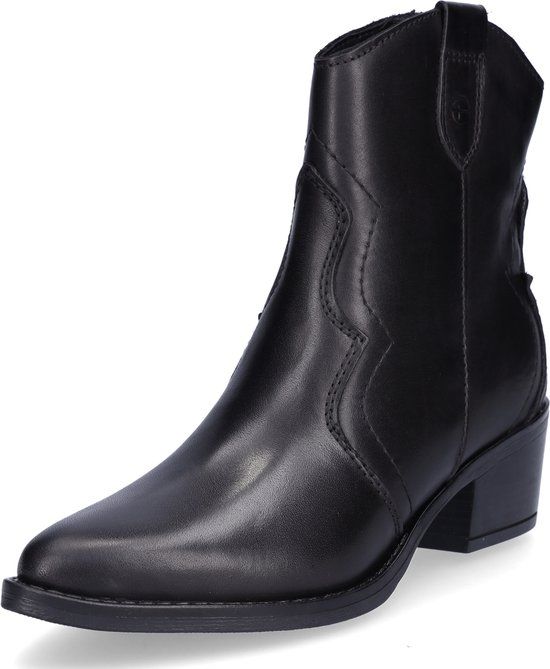 Tamaris Cowboylaarzen zwart Leer - Dames