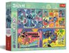 Puzzel Stitch 4 x 250 stukjes - Set van 4 puzzels - Lilo en Stitch - 339 x 238 mm