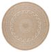 Ayyildiz Vloerkleed Comilla – Beige – Laagpolig & Modern – Voor Binnen & Buiten – 160x160 cm rond