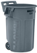 Rubbermaid Brute Round Trash Can - 166.5L - Grey