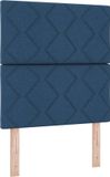 vidaXL Hoofdbord Blauw 80 cm Stof