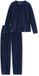 SCHIESSER Pyjama ' Casual Velour ' donkerblauw