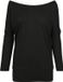 Build Your Brand Batwing Offshoulder Dames Longsleeve - Black maat S