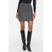 VILA Grey Melange Knit Mini Pencil Skirt