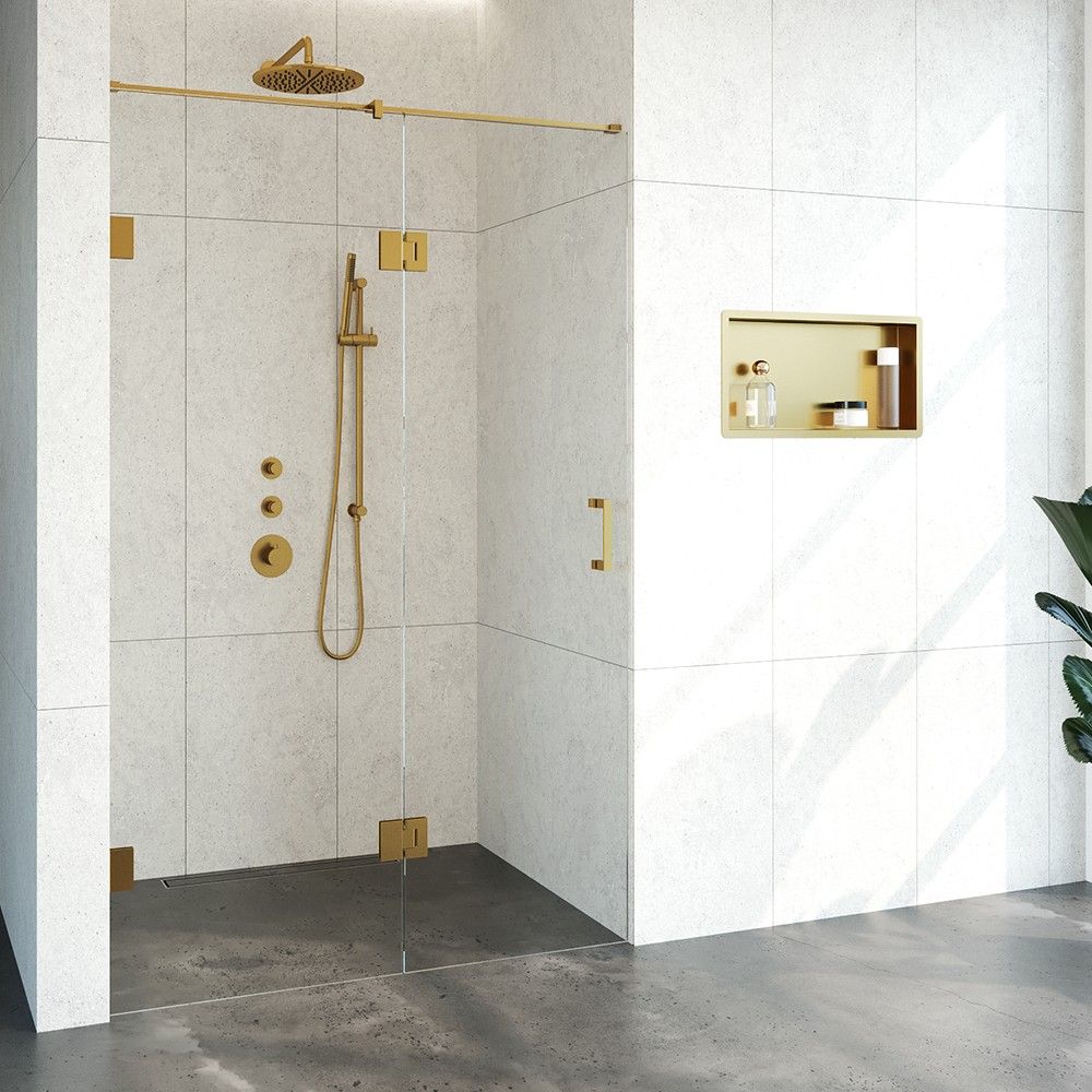 Tapo Creative profielloze nisdeur links 2 delig 130x200cm goud