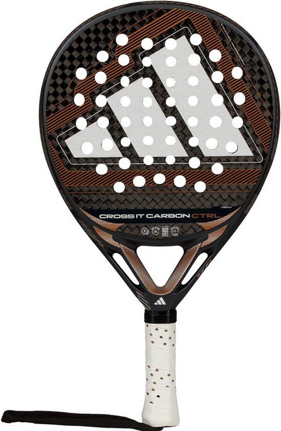 Adidas Cross It Carbon Ctrl 2026 Padelracket Heren - Zwart / Goud