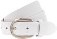 Vanzetti Leren Riem 30mm Leather Belt W100 White Wit
