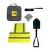 AA Wintercarkit AA3386 Opvouwbare sneeuwschuiver, led-zaklamp, foliedeken, Hi-Vis vest, opbergtas met ritssluiting, geschikt voor elk voertuig of huis, zwart