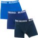 Björn Borg Cotton Stretch Jongens Boxershort - 3 stuks - Blauw/Blauw - Maat 134-140