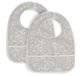 Jollein Waterproof Bib Botanical Nougat - Set of 2