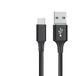Velocraze USB naar Type C Kabel - Nylon, 2.4A, 2m - Opladen & Dataoverdracht
