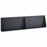 vidaXL Keermuur 2 st 80 x 12 x 50 cm Staal Antraciet