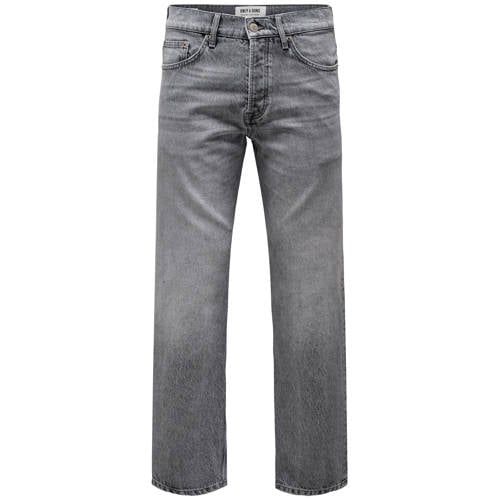 ONLY & SONS ONSEDGE 8202 Straight Fit Jeans - Medium Grey Denim
