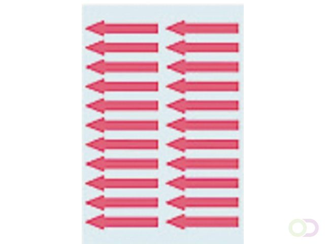 HERMA Etiket 4143 38x7mm pijl rood 88stuks