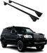 Omac Barres de toit pour Toyota Sequoia II 2008-2022 – Tüv / Din 75302:2019 – Antivol inclus – Charge max 75 kg – 2 barres noir