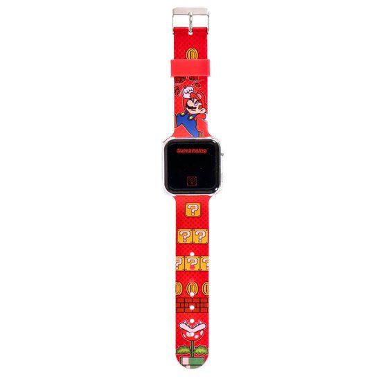 Accutime Super Mario Kinderhorloge - Rood - Digitaal - Unisex