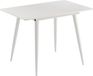 Vicco Eettafel Beaver, Wit, 80-110 x 70 cm Uitschuifbaar