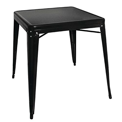 Bolero Bistro Table Square 668mm Black