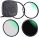 K&F Concept Magnetic CPL-ND-UV Filter Kit 58mm