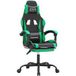 Maison Exclusive - Chaise de jeu pivotante et repose-pieds en similicuir noir et vert