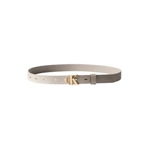 Calvin Klein leren riem beige
