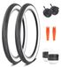 Set de 2 Pneus de Vélo Pliables 26 x 2,125 Pouces pour VTT et Vélo de Ville