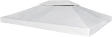 vidaXL - Vervangend tentdoek prieel 310 g/m² 3x4 m crèmewit