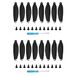 DR1TECH Propellers voor DJI Mavic Mini drone, Low noise met installatiegereedschap, Aerodynamisch ontwerp, Low noise, High performance - 2 complete sets - Zwart en Zilver