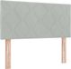 vidaXL - LED - Hoofdbord - Lichtgrijs - 100 cm - Fluweel