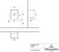 Villeroy & Boch Subway 3.0 Meuble sous lavabo, 35x43x31 cm, 1 porte, graphite
