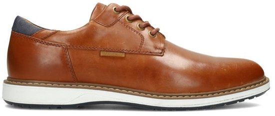 PS Poelman Atos Cognac Leren Veterschoenen Heren Maat 46