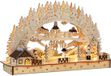 Monzana Kerstboog – LED Winterdorp Batterij – Warm wit
