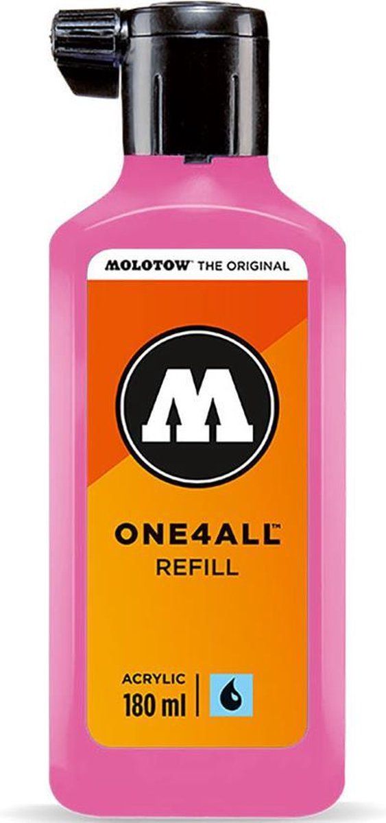 Molotow ONE4ALL™ - 180ml Roze navul Inkt op acrylbasis