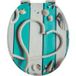 TORMATOR Homseat MDF Toilet Seat with Soft Close Function, Nautical Style