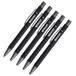 Westcott E-745006 00, premium balpen, 5 stuks, set van 5 zwarte balpen, documenteecht met zwarte inkt, lijndikte XB 1,4 mm
