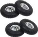 vidaXL - Steekwagenwielen - 4,10/3,50-4 - (260x83) - rubber - 4 - st