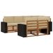vidaXL - Buiten - bank - set - 7 - st - Natuurlijk - en - Beige - Polyester