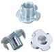 T-Nuts Set van 100 Stuks - 1/4"-20 Schroefdraad pour Bois et Poignées d'escalade