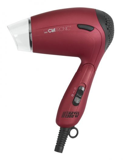 Clatronic HTD 3429 - Hair Dryer - 1300W - Red - Travel Size