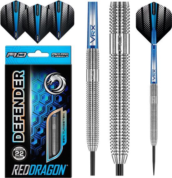 Red Dragon - Defender: Steeltip Tungsten Dartpijlen Professioneel - 22 gram