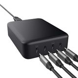 Oplader: desktoplader met 4 USB-C-poorten, vermogen van 240 W, ideaal voor het gelijktijdig opladen van meerdere apparaten