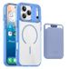 Apple Coque MagSafe iPhone 17 Pro avec porte-cartes - Bleu / Transparent